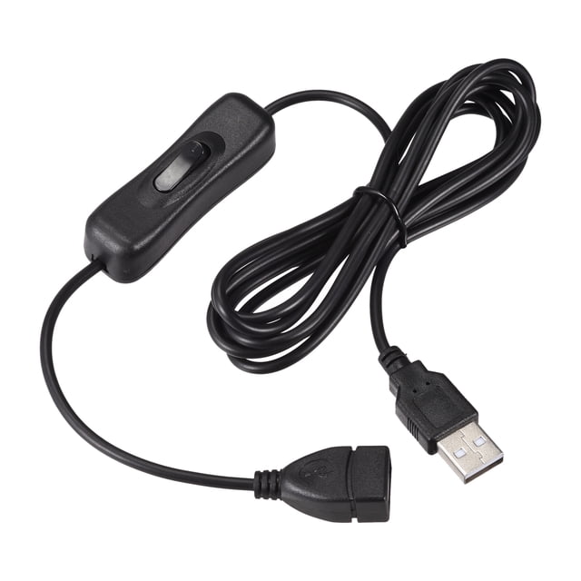 Uxcell USB Cable with ON/Off Switch USB Male to Female Extension Cord ...
