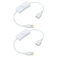 thumbnail image 1 of Uxcell USB Cable with ON/Off Toggle Switch, Uxcell USB Male to Female Extension Cord, for LED Desk Lamp LED Strip White 2, 1 of 6