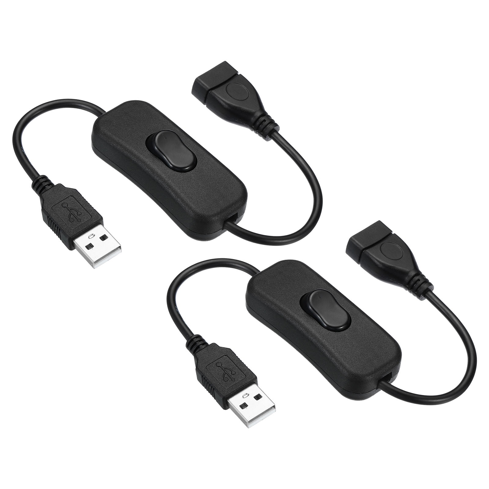Uxcell USB Extension Cable with ON/Off Switch Extension Cords Adapter ...