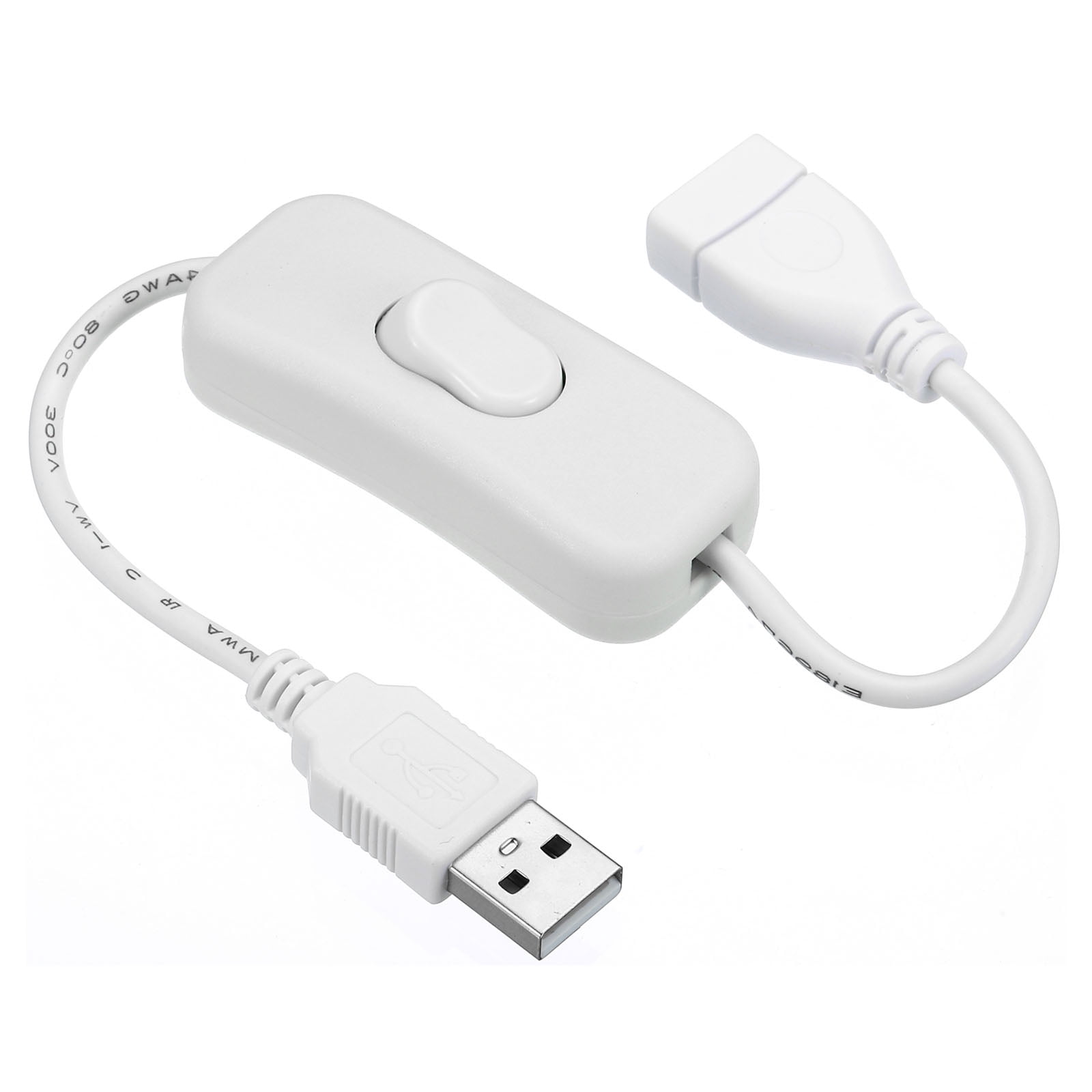 Uxcell USB Extension Cable with ON/Off Switch Extension Cords Adapter ...