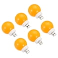 Uxcell USB Plug in Night Light 1W Portable Mini LED Lamp Bulb, Orange ...
