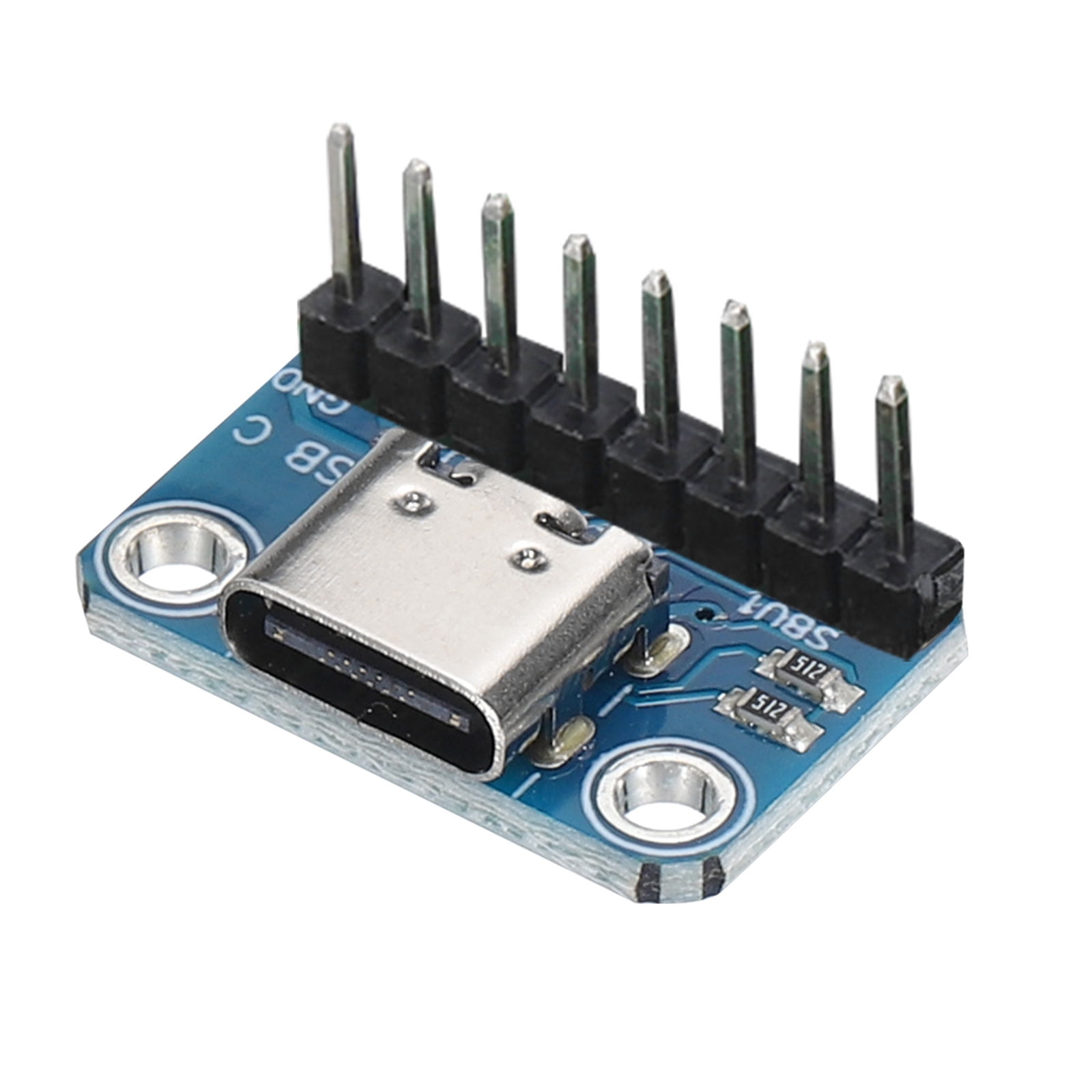 Uxcell USB TYPE C Breakout Board Female 2.54mm Connection with Pin Header Connector