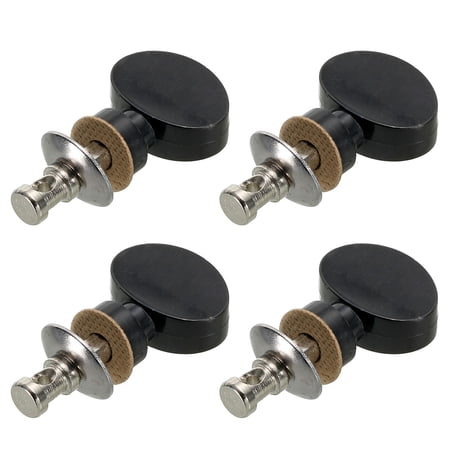 Uxcell Ukulele Tuners Pegs Pin Machines Tuners Plastic Metal Black 4 Pack