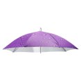 thumbnail image 1 of Uxcell Umbrella Hat 30Inch Hands Free Umbrella Cap for Fishing Camping Raindrop Purple, 1 of 6
