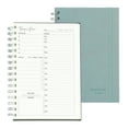 thumbnail image 1 of Uxcell Undated Daily Planner with Hourly Schedule, A5 5.5"x 8.5" To-Do List Hard Cover Spiral Notebook Appointments Planner with Inner Pocket to Organize Daily Tasks and Agendas, Haze Blue, 1 of 7