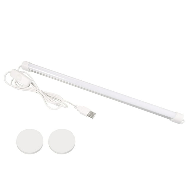 Uxcell Under Cabinet Light 14.7" USB Desk Reading Strip Dimmable LED Lamp Bar, White