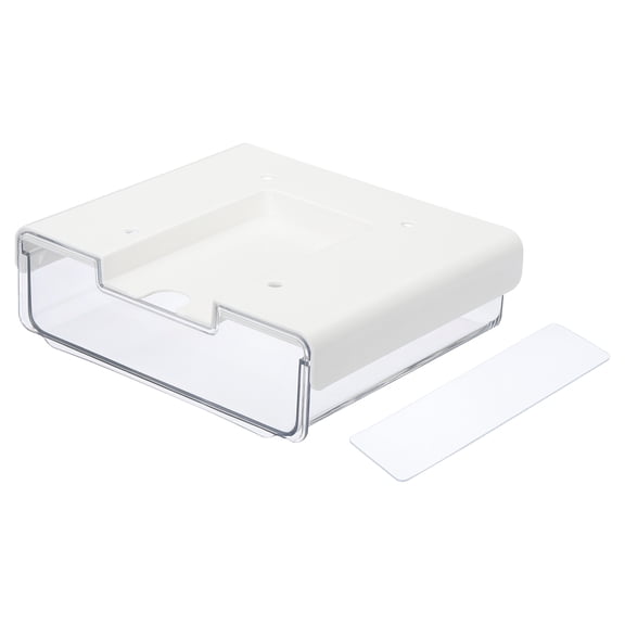 Uxcell Under Desk Drawer, Self-Adhesive Slide Out Storage Organizer Attachable Drawer Under Desk Organization Shelf, Large