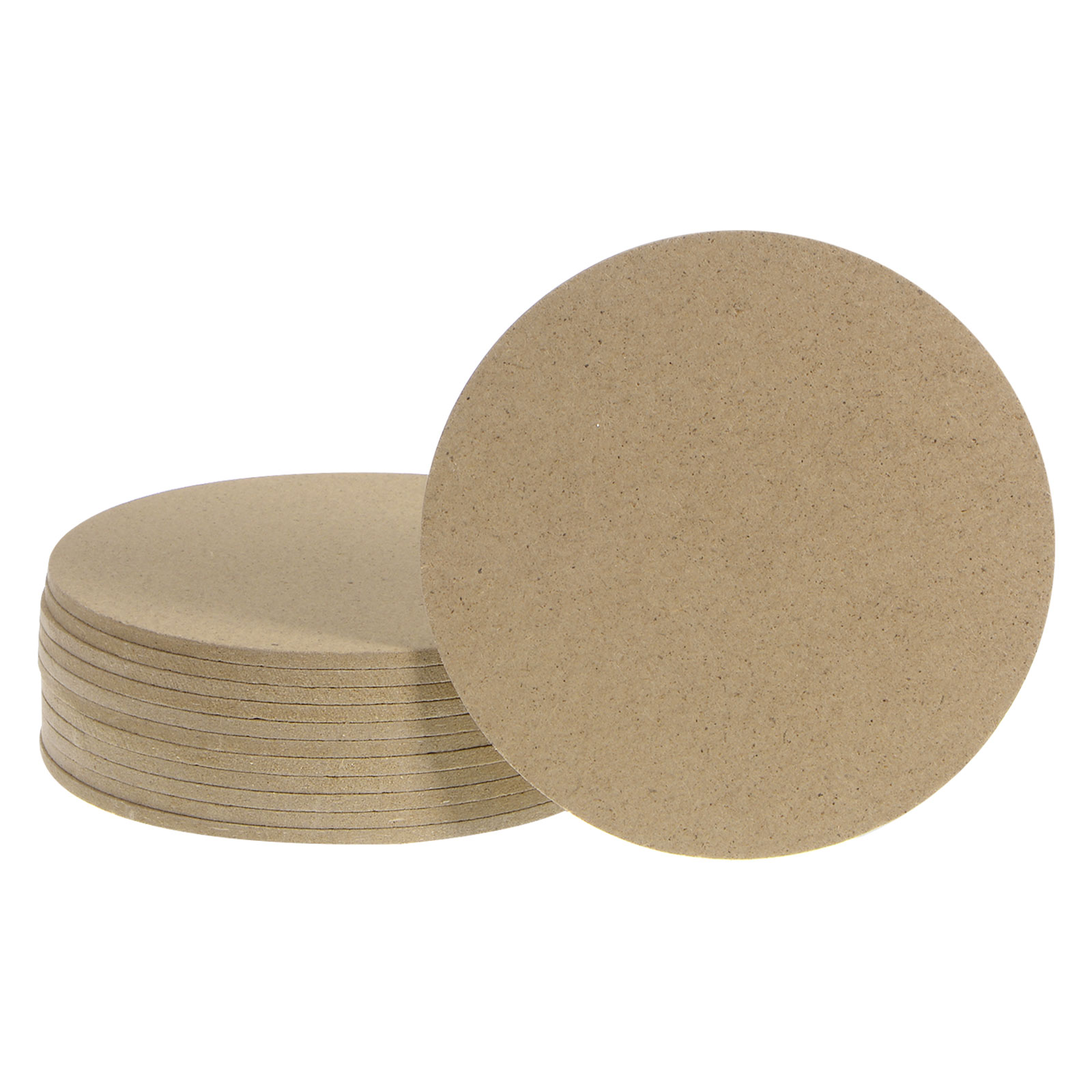 Uxcell Unfinished Wood Circles Disc Cutouts, 4" Wood Round Slices, 0.12