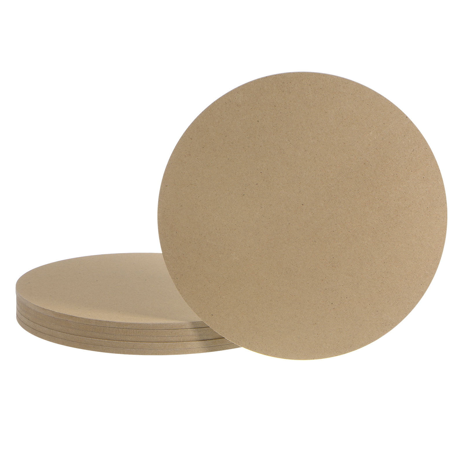 Uxcell Unfinished Wood Circles Disc Cutouts, 8" Wood Round Slices, 0.2