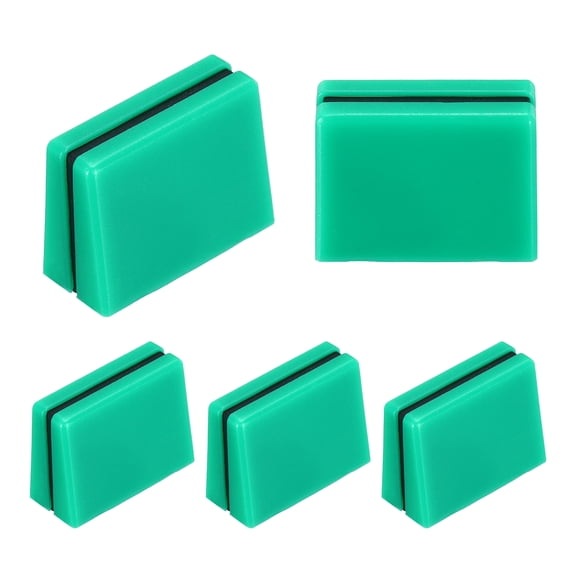 Uxcell Universal Fader Knobs, Green Black Mixer Fader Caps Slider Potentiometer Replacement Plastic for DJ Controller Mixer Console, 5 Pack