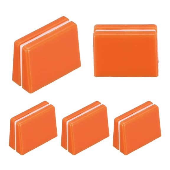 Uxcell Universal Fader Knobs, Orange Mixer Fader Caps Slider Potentiometer Replacement Plastic for DJ Controller Mixer Console, 5 Pack