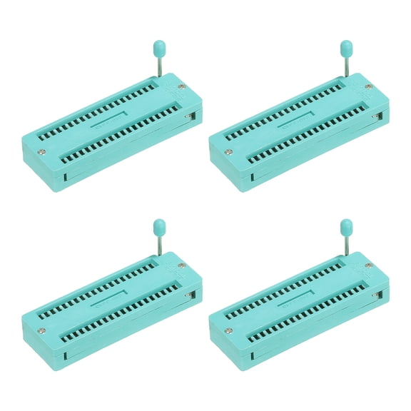 Uxcell Universal IC Test ZIF Socket 40 Pin 2.54mm Pitch for Microcontroller, Chip, Breadboard, Program IC's, 4 Pack