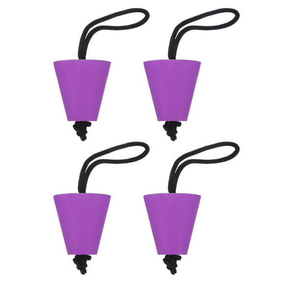 Uxcell Universal Kayak Scupper Plug Kit, 4 Pack Silicone Scupper Plugs Fit for 0.79" to 1.5" Scupper Holes, Purple