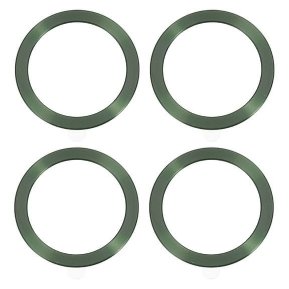 Uxcell 4 Pack 56x1mm Universal Wireless Magnetic Metal Ring Sticker for Phone Case Light Green