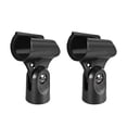 thumbnail image 1 of Uxcell Universal Microphone Mic Clip Holder for 0.79''-0.91''  Mic Stand Microphones 0.59'' Black Thread 2Pcs, 1 of 5