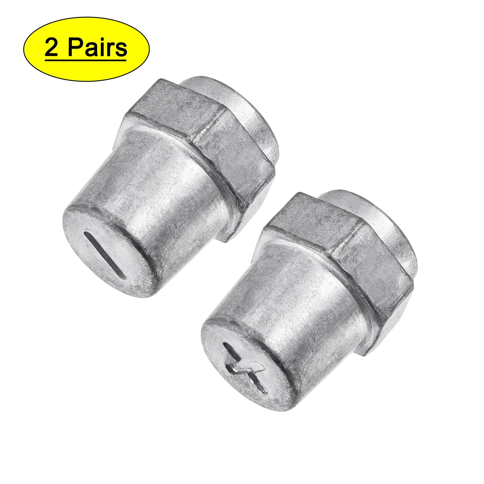 Uxcell Universal battery terminal Charging Side Post Positive Negative 3/8 Inch Female Zinc