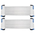 thumbnail image 1 of Uxcell Up to 2" Retractable Ping Pong Net Portable Table Tennis Net and Post with Storage Box, Blue Grey 2 Pack, 1 of 6