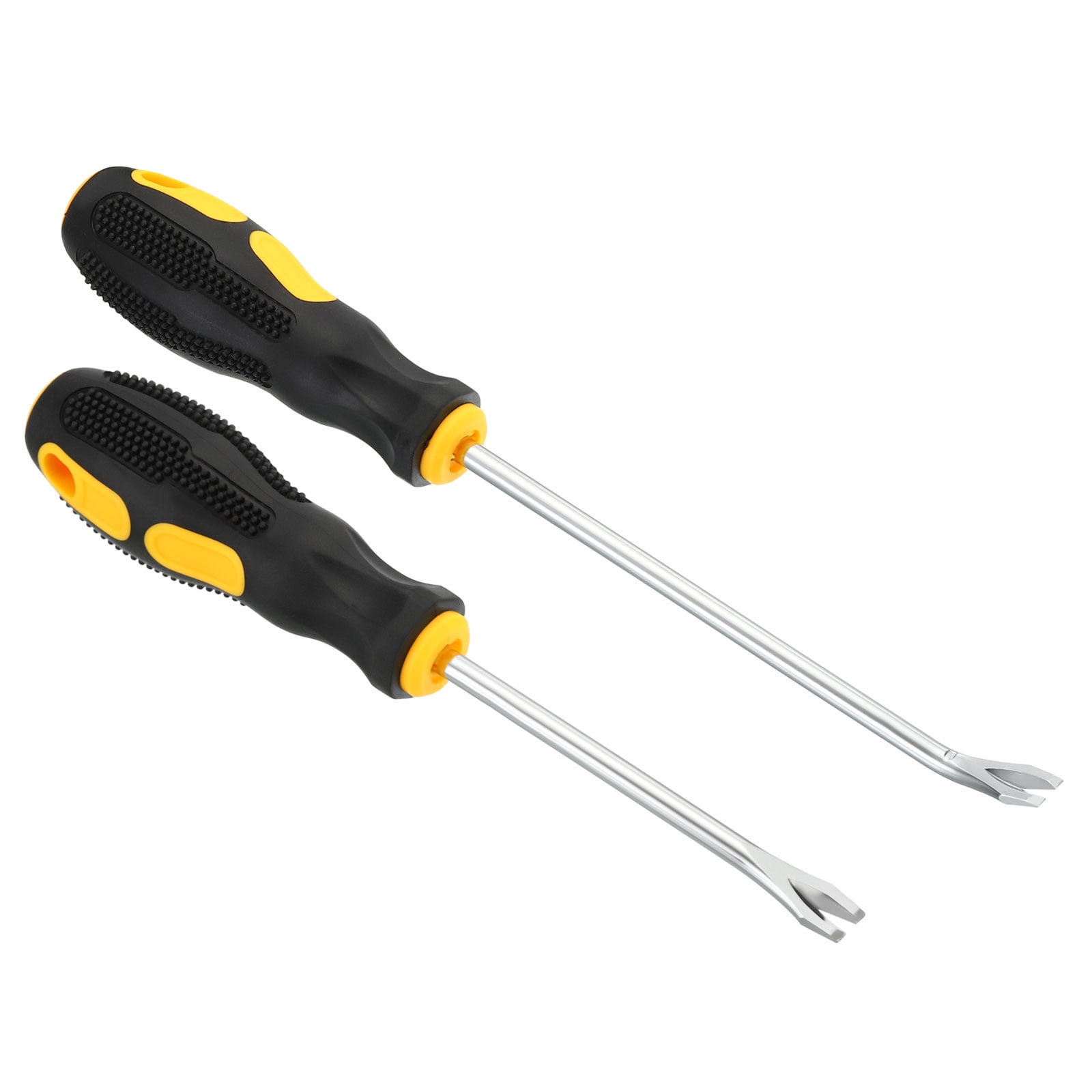 Uxcell Upholstery Staple Remover, 4" V Straight 6" V Curved