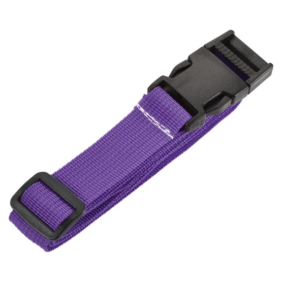 Uxcell Utility Strap with Buckle 1x40" Polyester Quick Release Belt Purple