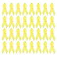 thumbnail image 1 of Uxcell Uxcell Ribbon Pins, 200Pcs Yellow Awareness Ribbon Satin with Safety Pins, 1 of 7