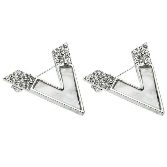 Uxcell V Safety Decorative Pins Brooch, 2Pcs Anti Exposure