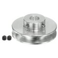 thumbnail image 1 of Uxcell V-Type Pulley 8mm Bore 41mm Outer Dia Single Groove Aluminum Alloy for 4-5MM PU Round Belt, 1 of 5