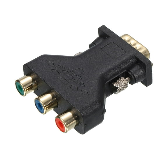 Uxcell VGA to RCA Connector, VGA Male to 3RCA Female Video Adapter for Device Conversion