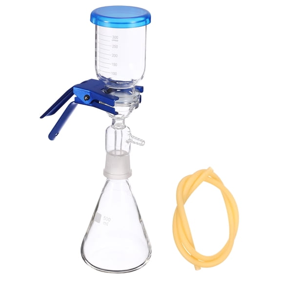 Uxcell Vacuum Filtration 500ml Filtering Flask Lab Distillation Equipment Kit