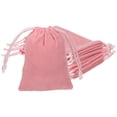 thumbnail image 1 of Uxcell Velvet Jewelry Bags with Drawstrings for Jewelry Candy Christmas Party Pink 3 x 4 Inch, 1 of 7