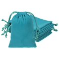thumbnail image 1 of Uxcell Velvet Jewelry Bags with Drawstrings for Jewelry Candy Christmas Party Blue 4 x 5 Inch, 1 of 7
