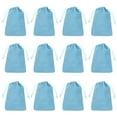 thumbnail image 1 of Uxcell Velvet Gift Bags 12Pcs 4 x 6" Velvet Drawstring Jewelry Bags for Wedding Party, Light Blue, 1 of 7