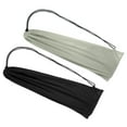 thumbnail image 1 of Uxcell Velvet Lining Double Shoulder Drawstring Soft Badminton Racquet Cover Bag Pouch, Grey/Black 2 Pack, 1 of 6