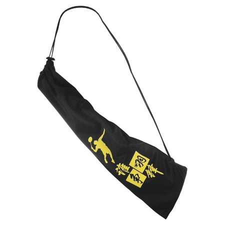 Uxcell Velvet Lining Drawstring Soft Badminton Racquet Racket Cover Bag, Black