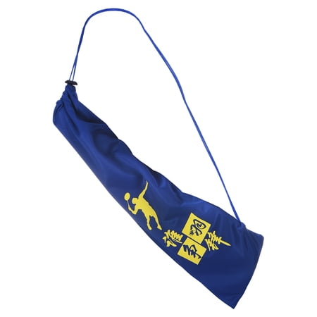 Uxcell Velvet Lining Drawstring Soft Badminton Racquet Racket Cover Bag, Blue