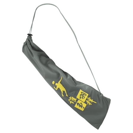 Uxcell Velvet Lining Drawstring Soft Badminton Racquet Racket Cover Bag, Gray
