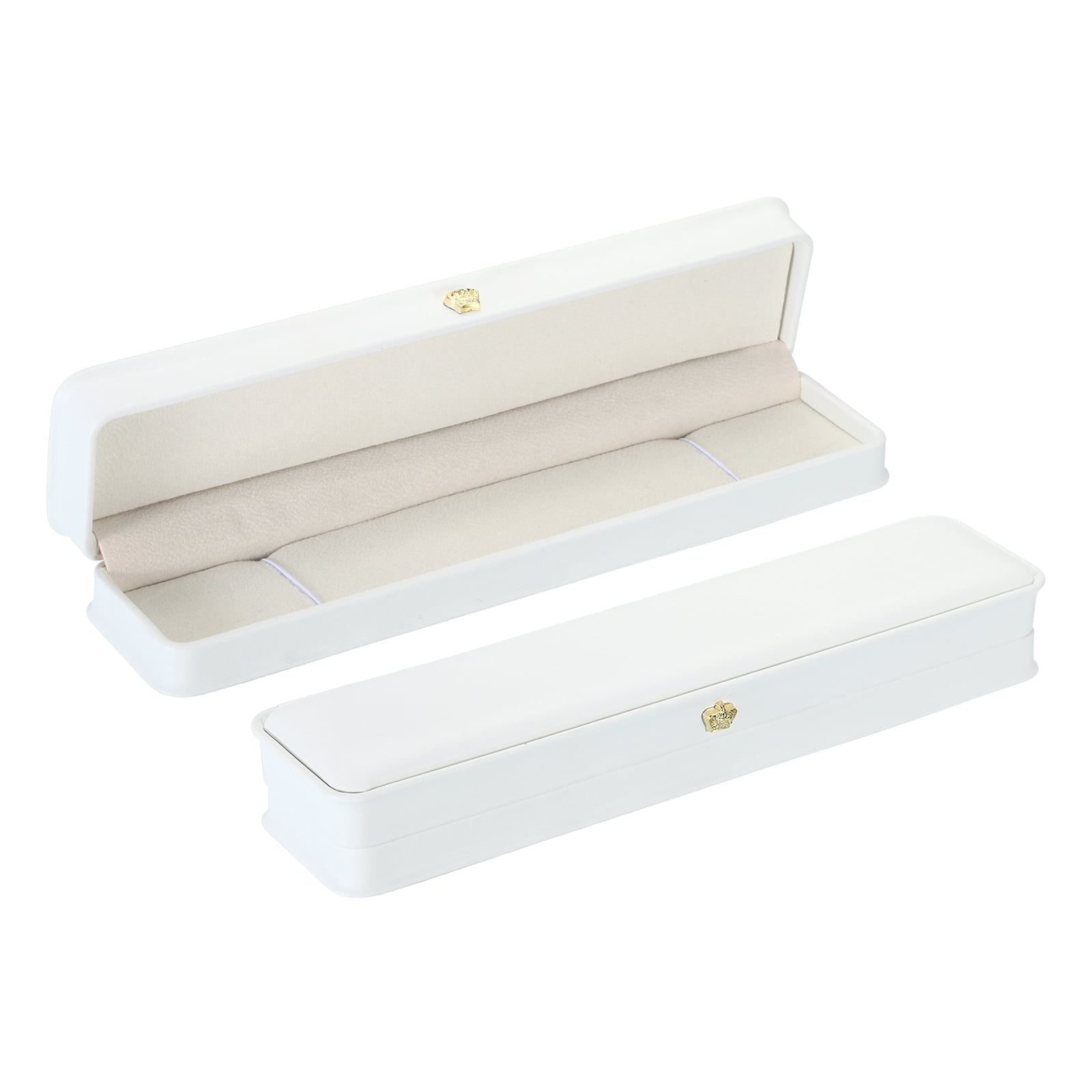 Uxcell Velvet Necklace Box, 2 Pack Long Chain Box Vintage Jewelry ...
