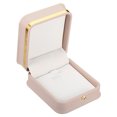 thumbnail image 1 of Uxcell Velvet Necklace Box Single Slot Vintage Jewelry Holder for Wedding Engagement Style 3, Dark Pink, 1 of 5