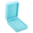 thumbnail image 1 of Uxcell Velvet Necklace Box Single Slot Vintage Jewelry Holder for Wedding Style 2, Blue, 1 of 5