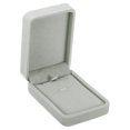 thumbnail image 1 of Uxcell Velvet Necklace Box Single Slot Vintage Jewelry Holder for Wedding Style 2, Gray, 1 of 5