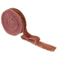 thumbnail image 1 of Uxcell Velvet Ribbon Wide Handmade Frayed Raw Edge Thick Fringe Ribbon Wide Fringe Fabric Ribbons Orange, 1 of 6