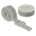 thumbnail image 1 of Uxcell Velvet Ribbon, Handmade Frayed Raw Edge Thick Fringe Ribbon for Gift Wrapping Gray, 1 of 6