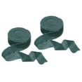 thumbnail image 1 of Uxcell Velvet Ribbon Crinkled Handmade Frayed Edge Vintage Ribbons for Gift Wrapping Christmas Tree Ornament Dark Green, 1 of 3
