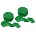 thumbnail image 1 of Uxcell Velvet Ribbon Crinkled Handmade Frayed Edge Vintage Ribbons for Gift Wrapping Christmas Tree Ornament Emerald Green, 1 of 3