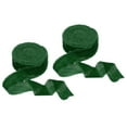 thumbnail image 1 of Uxcell Velvet Ribbon Crinkled Handmade Frayed Edge Vintage Ribbons for Gift Wrapping Christmas Tree Ornament Green, 1 of 3