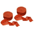 thumbnail image 1 of Uxcell Velvet Ribbon Crinkled Handmade Frayed Edge Vintage Ribbons for Gift Wrapping Christmas Tree Ornament Rust Red, 1 of 3