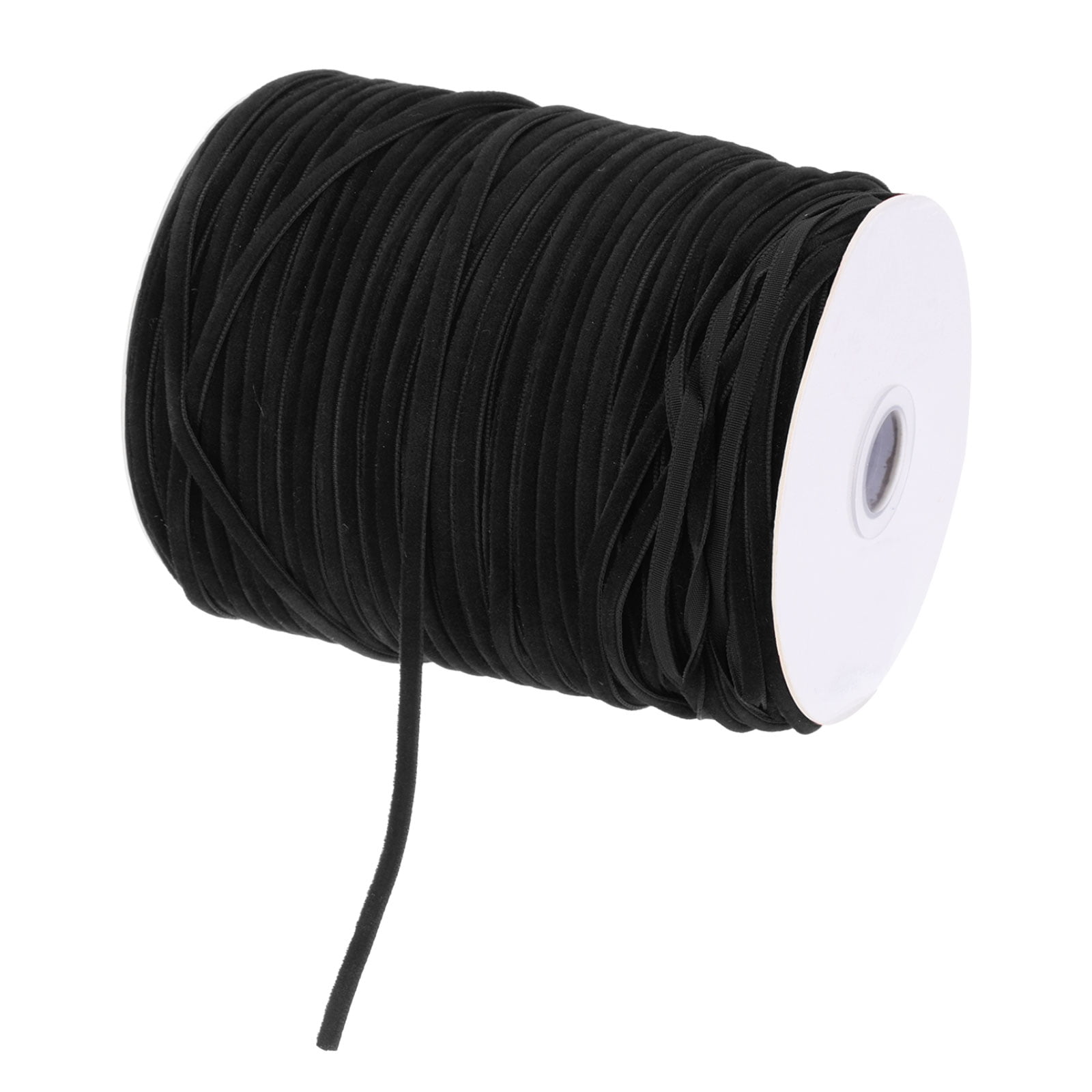 Uxcell Velvet Ribbon Gift Wrapping 200 Yard x 1/8 Inch Black Single Face Velvet Ribbon Roll for DIY Bouquets Wedding