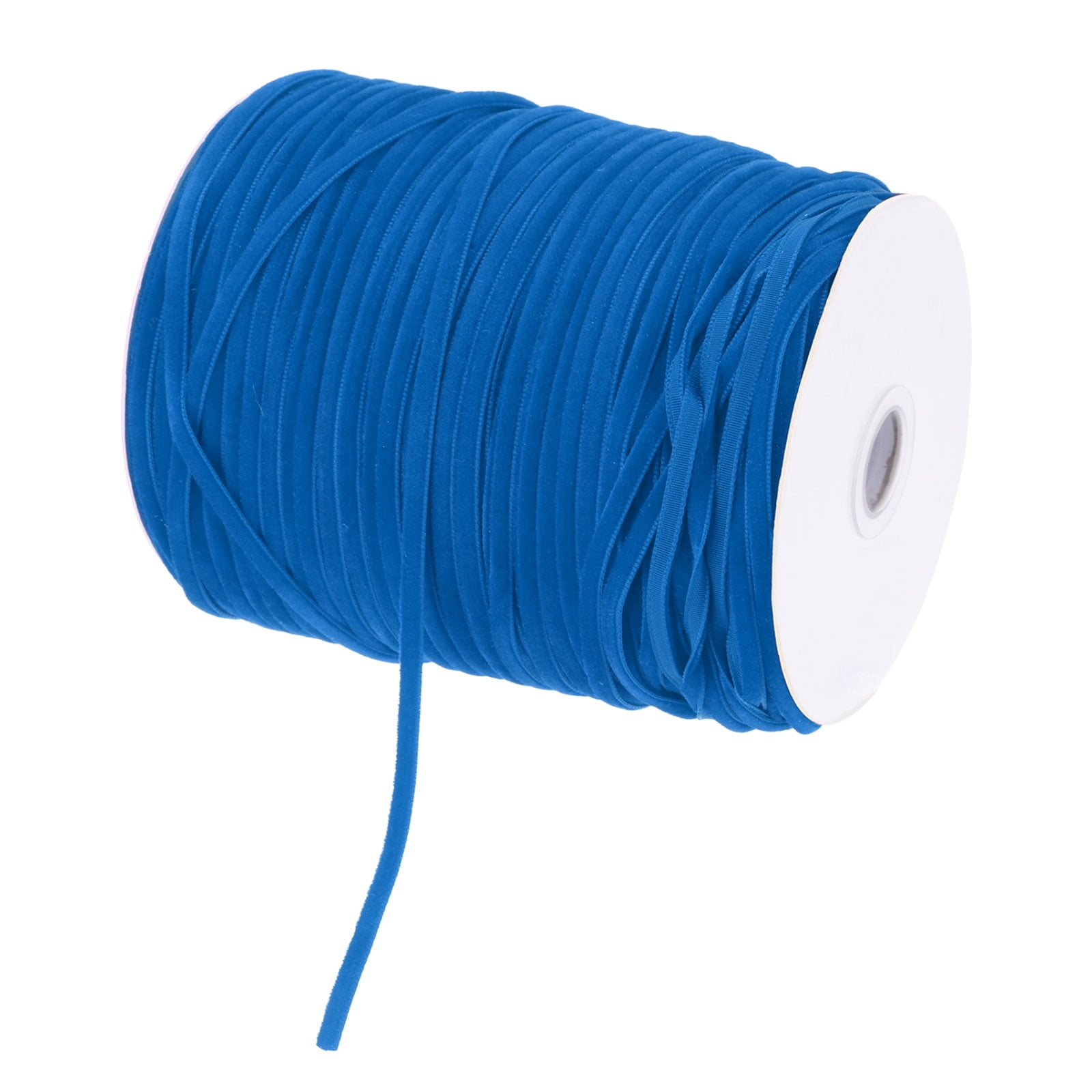 Uxcell Velvet Ribbon Gift Wrapping 200 Yard x 1/8 Inch Dark Blue Single Face Velvet Ribbon Roll for DIY Bouquets Wedding