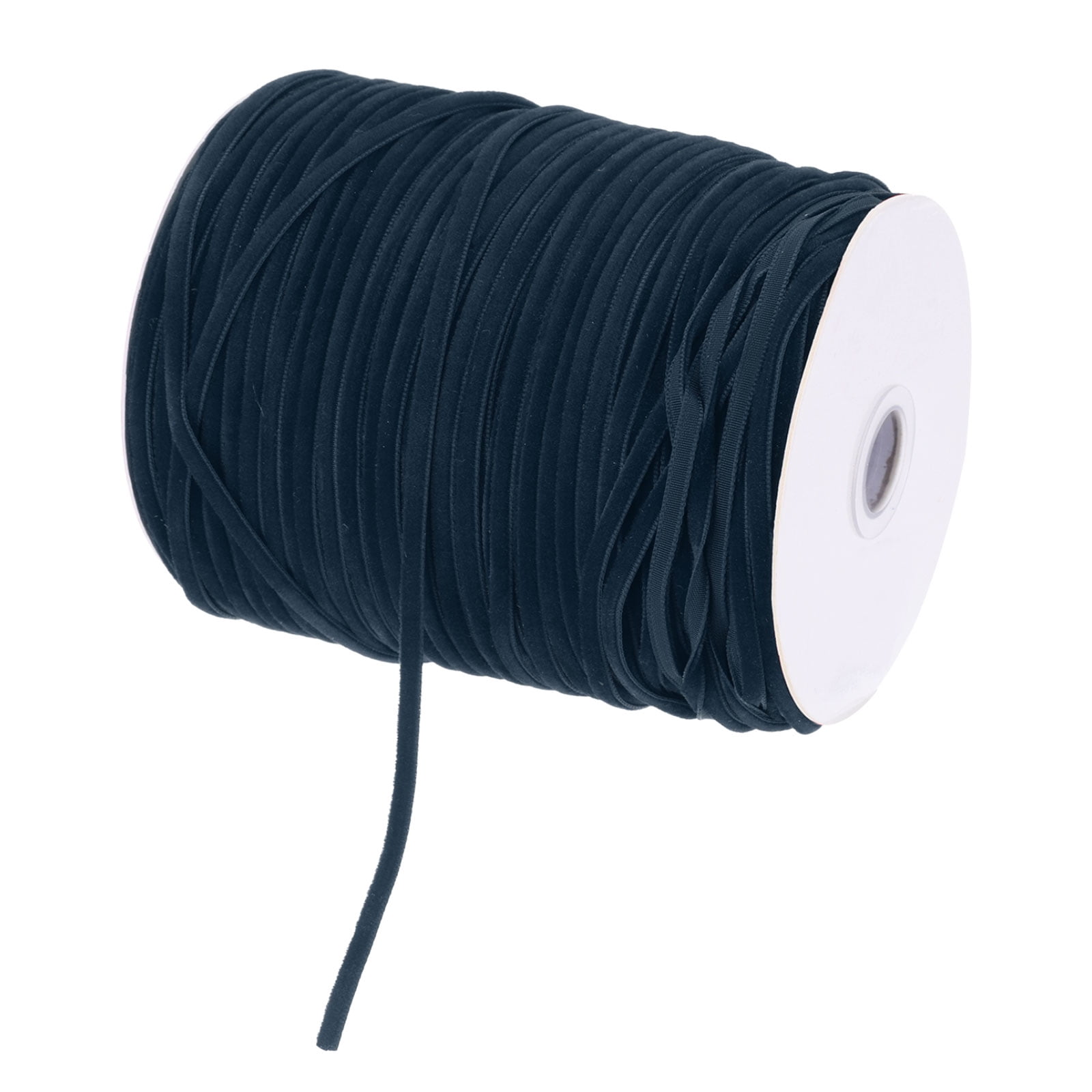 Uxcell Velvet Ribbon Gift Wrapping 200 Yard x 1/8 Inch Navy Blue Single Face Velvet Ribbon Roll for DIY Bouquets Wedding
