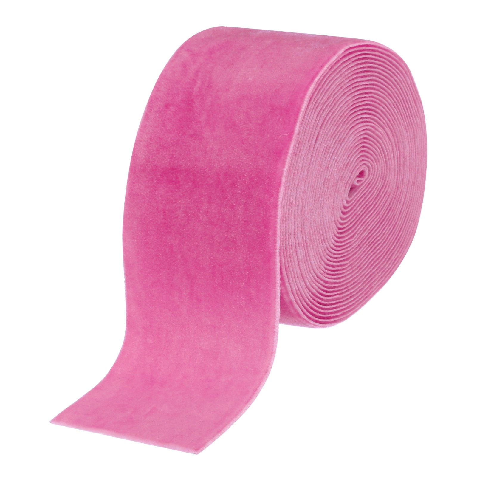 Uxcell Velvet Ribbon Single Face Spool Silky Velvet Fabric for Bouquets ...