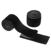 Uxcell Velvet Ribbon, Wide Handmade Frayed Raw Edge Thick Fringe Ribbon for Gift Wrapping Black